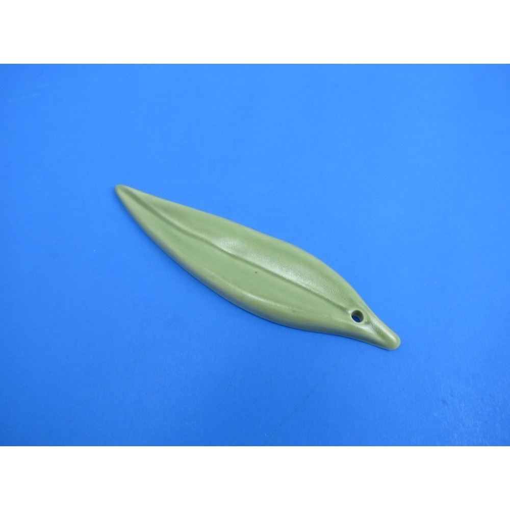 Rookwood Pottery Green Leaf Ornament 2010s Ceramic Sage Green